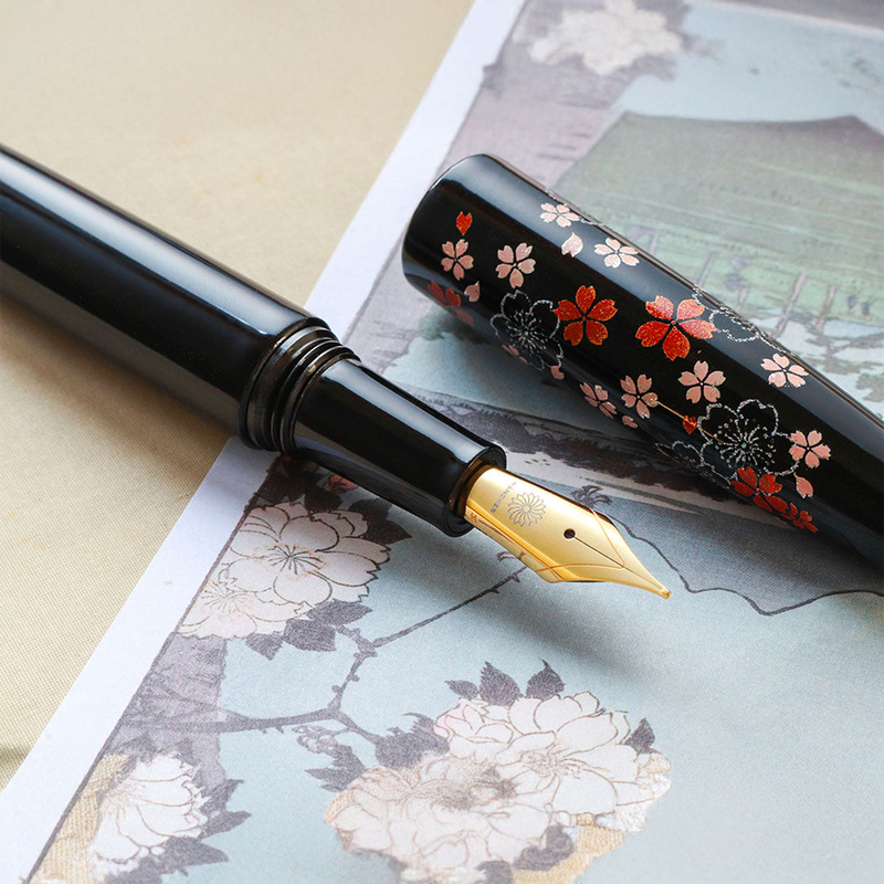 Wancher Wancher Dream Pen Echizen Urushi Penna Stilografica Omoide Sakura