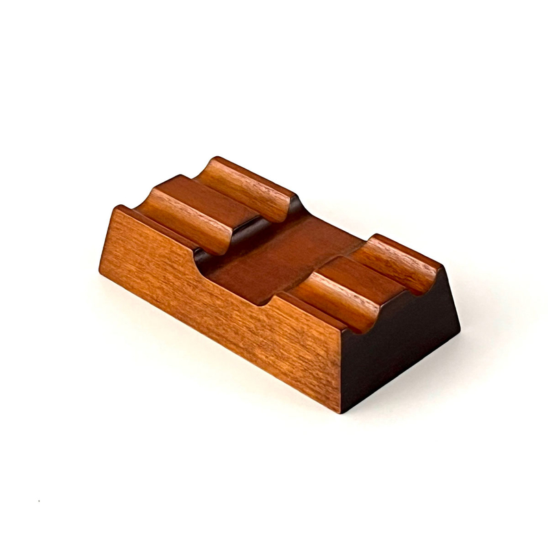 Toyooka Craft Toyooka Craft Pen Rest for 2 Pens Alder Brown