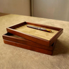 Toyooka Craft Toyooka Craft Vassoio Portapenne in Legno S Alder Brown