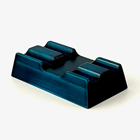 Toyooka Craft Pen Rest for 2 Pens Hinoki Blue