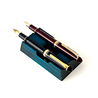 Toyooka Craft Toyooka Craft Pen Rest for 2 Pens Hinoki Blue