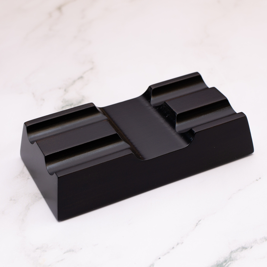 Toyooka Craft Pen Rest Portapenne in Legno 2 Posti Hinoki Black