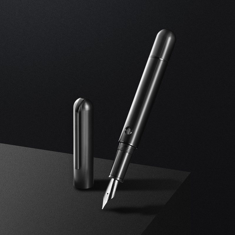 Nahvalur Nahvalur Nautilus Ti Fountain Pen Black 14k