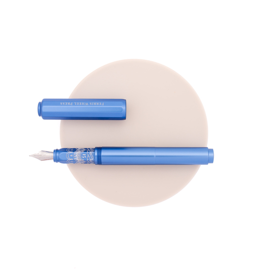Ferris Wheel Press Aluminum Carousel Penna Stilografica Blue Revelry Edizione Limitata