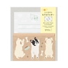 Midori Midori Set Carta da Lettere con Adesivi Hungry Dog