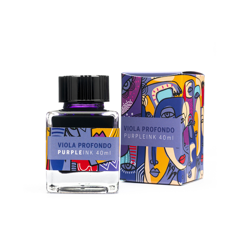 Leonardo Officina Italiana Leonardo Deep Purple Ink Bottle 40 ml
