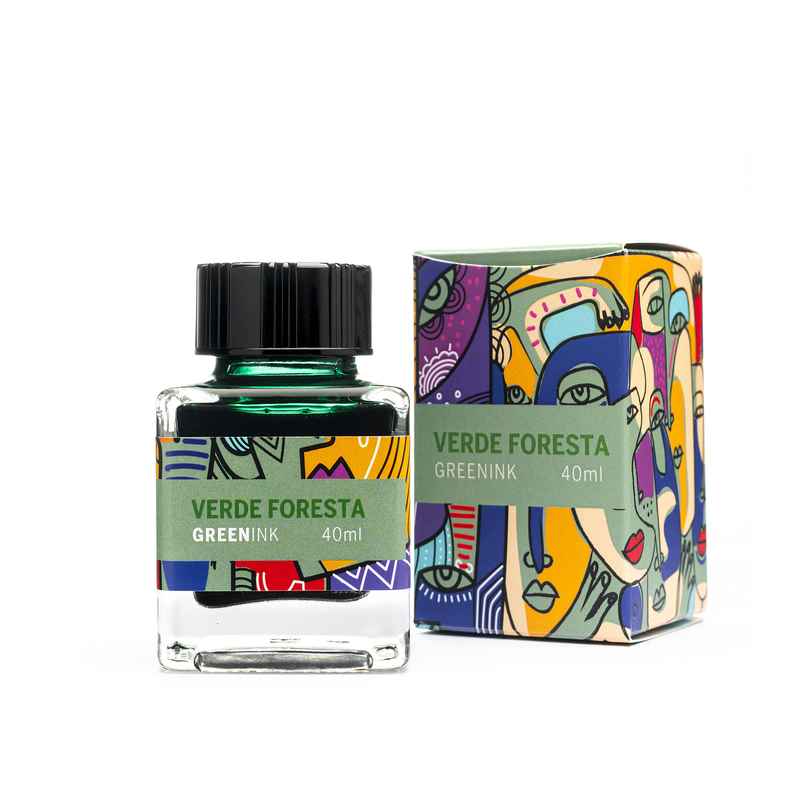 Leonardo Officina Italiana Leonardo Forest Green Ink Bottle 40 ml