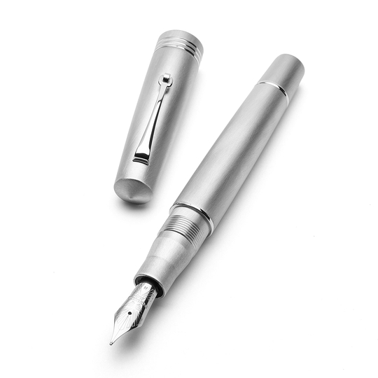 Leonardo Momento Zero Fountain Pen Alumina & Rhodium Limited Edition