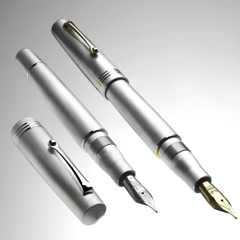 Leonardo Officina Italiana Leonardo Momento Zero Penna Stilografica Alumina & Rodio Edizione Limitata