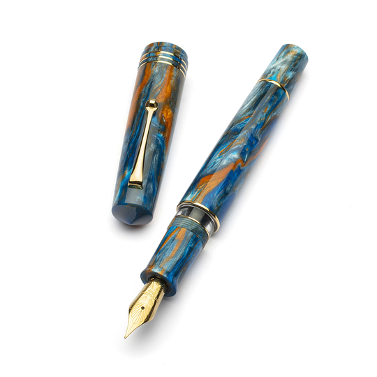 Leonardo Momento Zero Grande 2.0 Penna Stilografica Ocean Sunrise Pennino 6