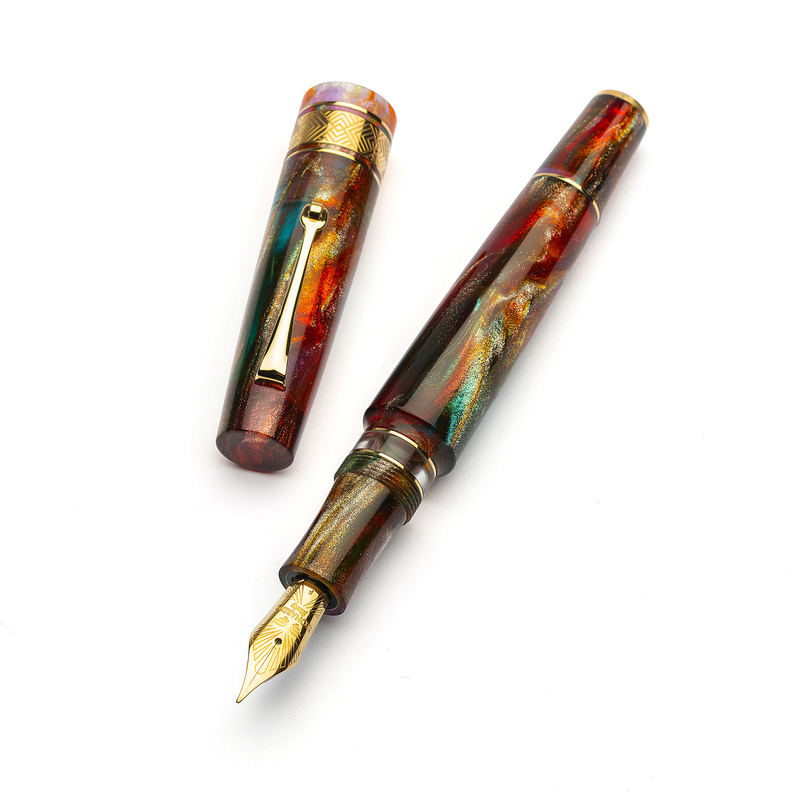 Leonardo Officina Italiana Leonardo Supernova Fountain Pen Primary Manipulation 5 & Gold Limited Edition