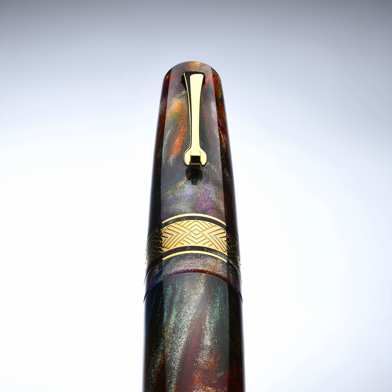 Leonardo Officina Italiana Leonardo Supernova Fountain Pen Primary Manipulation 5 & Gold Nib No. 8 Limited Edition