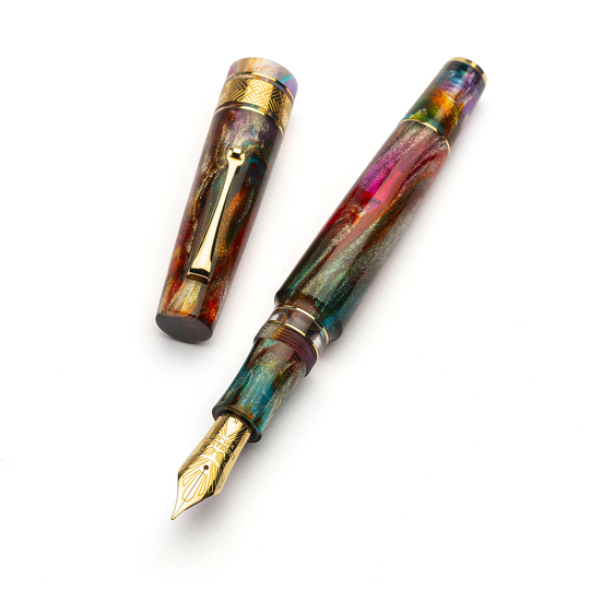 Leonardo Supernova Fountain Pen Primary Manipulation 5 & Gold Nib No. 8 Limited Edition
