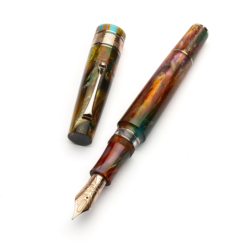 Leonardo Officina Italiana Leonardo Supernova Penna Stilografica Primary Manipulation 5 & Oro Rosa Pennino 8 Edizione Limitata