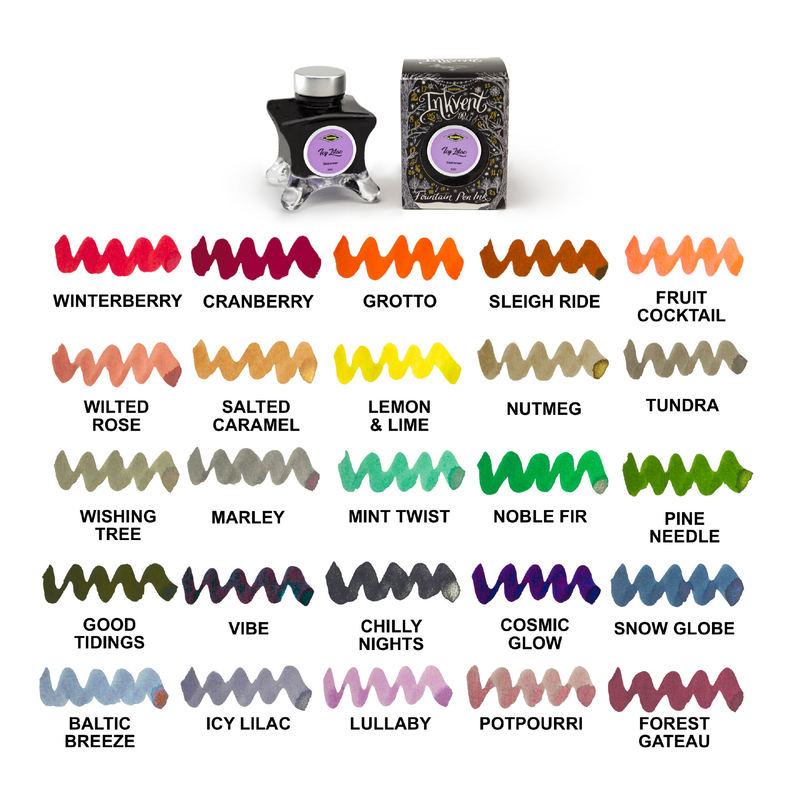 Diamine Diamine Inkvent Lemon & Lime Ink Bottle 50 ml Black Edition Chameleon