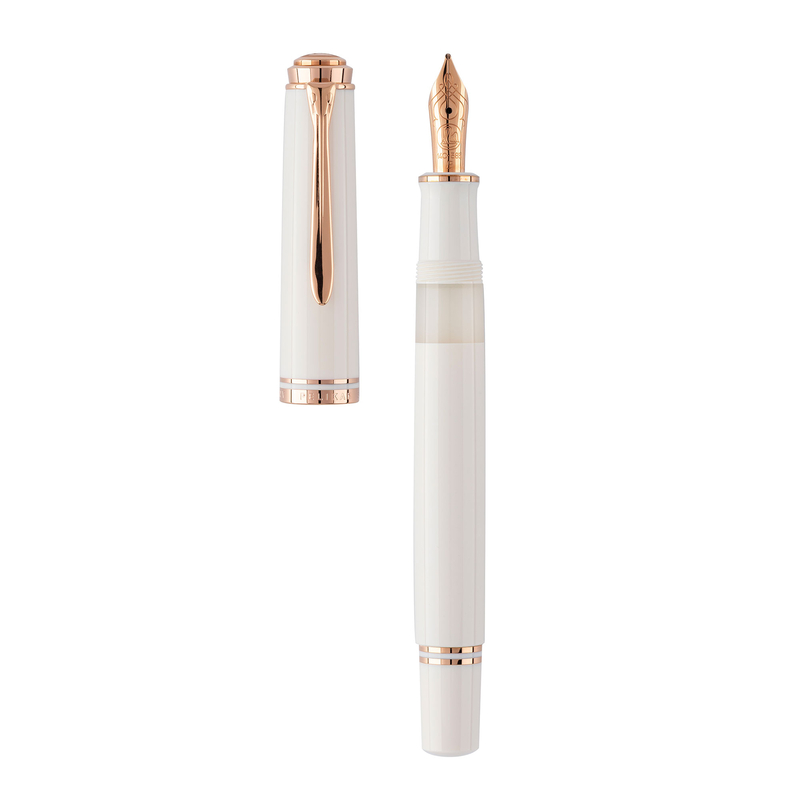 Pelikan Pelikan Souveran M600 Penna Stilografica White & Rose Gold Edizione Speciale