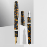 Leonardo Officina Italiana Leonardo Momento Zero Grande 2.0 Fountain Pen Crepuscolo Marino & Gold No. 8 Nib 14k