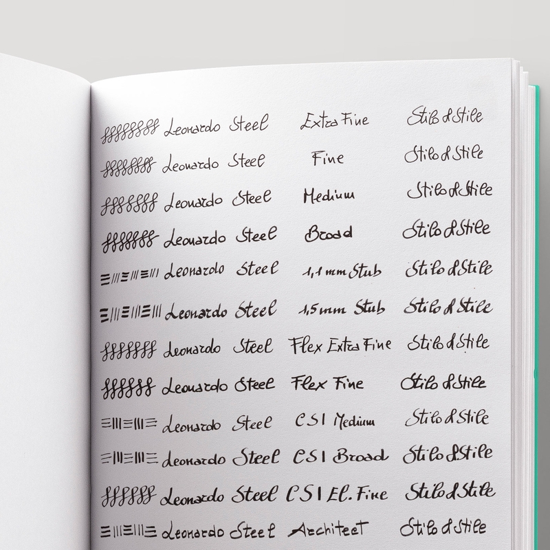 Leonardo Officina Italiana Leonardo Momento Zero Grande 2.0 Penna Stilografica Sottobosco & Rodio