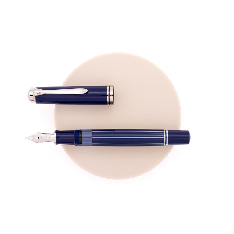 Pelikan Pelikan Souveran M815 Penna Stilografica Metal Striped Blue Edizione Speciale