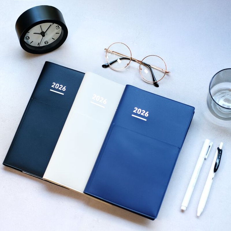Kokuyo Kokuyo Jibun Techo Biz 2026 A5 Slim Navy