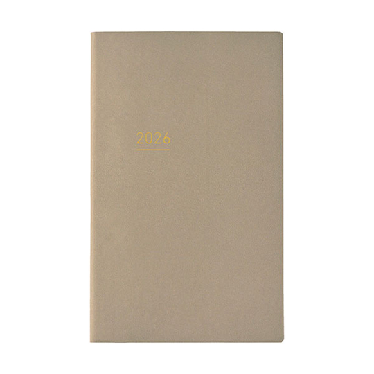 Kokuyo Jibun Techo Lite 2026 A5 Slim Beige