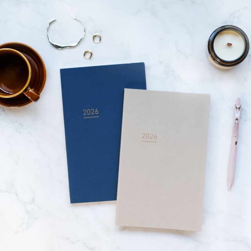 Kokuyo Kokuyo Jibun Techo Lite 2026 A5 Slim Navy
