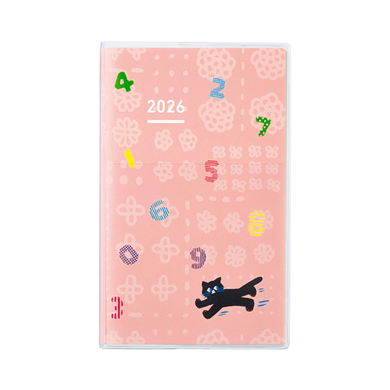 Kokuyo Kokuyo Jibun Techo Days 2026 A5 Slim SOU.SOU Pink