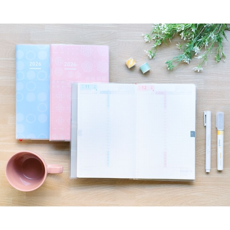 Kokuyo Kokuyo Jibun Techo Days mini Agenda 2026 B6 Slim Grigia