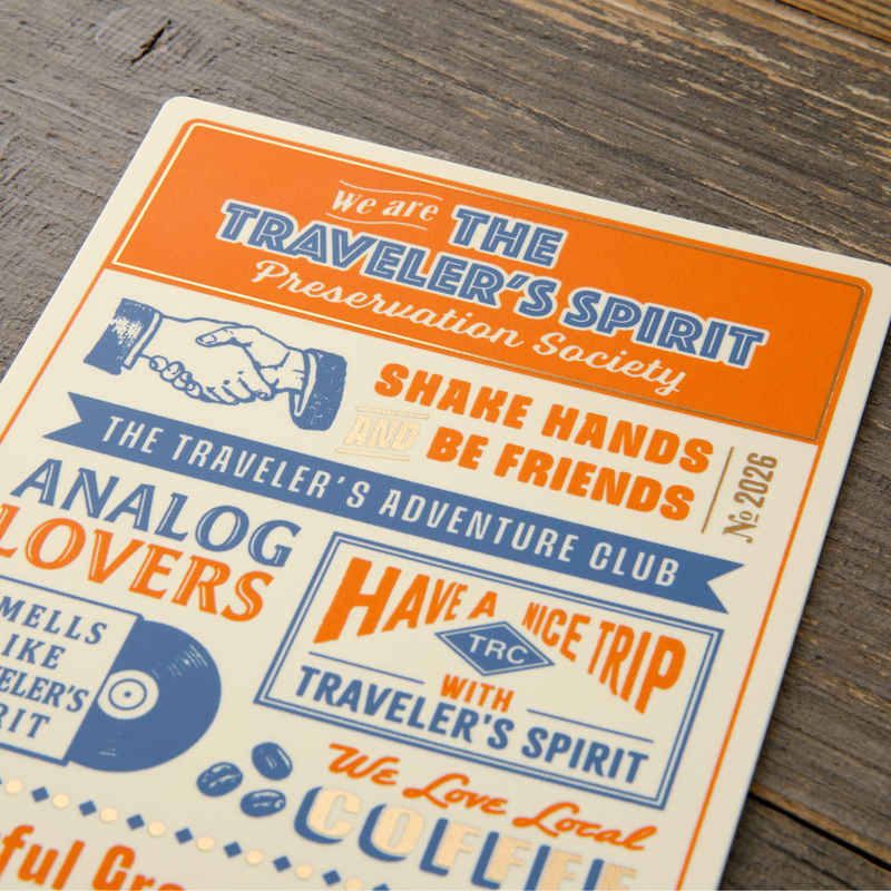 Traveler's Company Traveler's Notebook Plastic Sheet Underlay Regular Size 2026 Limited Edition
