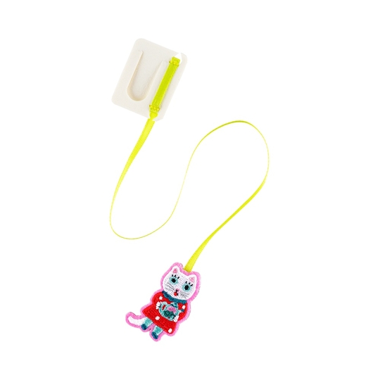 Hobonichi Embroidered Bookmark Yumi Kitagishi: White Cat