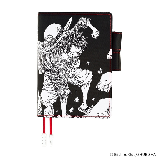 Hobonichi ONE PIECE magazine: Straw Hat Luffy (Black) A6 [Cover Only]