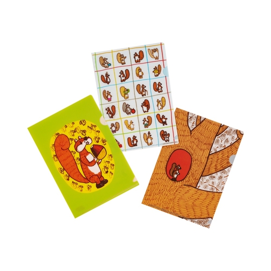 Hobonichi 100%ORANGE: Squirrel Squadron Folder Set of 3 for Original A6
