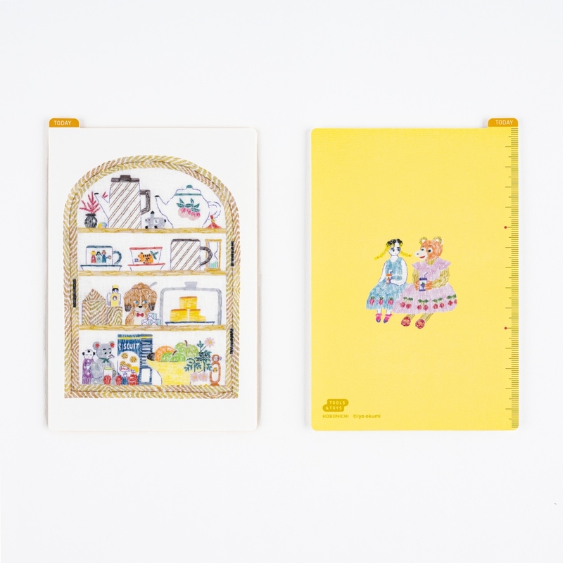 Hobonichi Hobonichi Pencil Board for Original A6 iyo okumi: Happy Tea Time - Teapot Shelf