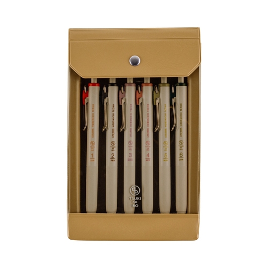 Hobonichi TSUKI no IRO: Uniball One - Gennaio-Giugno Set di 6 Penne