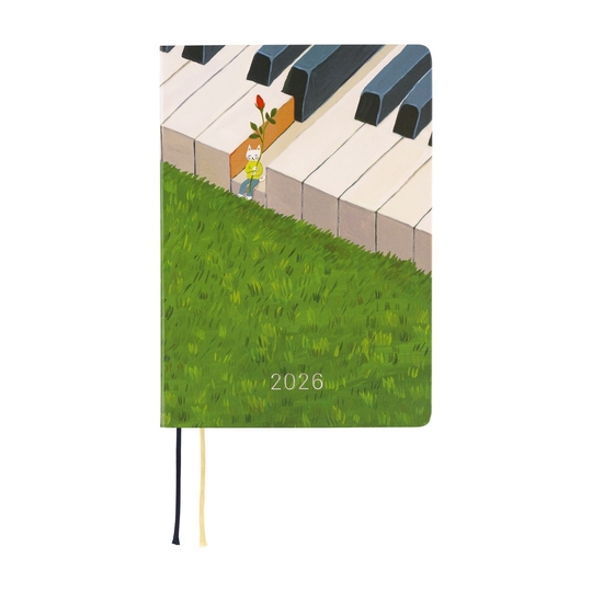 Hobonichi Hon A6 Hiroko Kubota: Waiting on the Chord Agenda 2026 Giornaliera