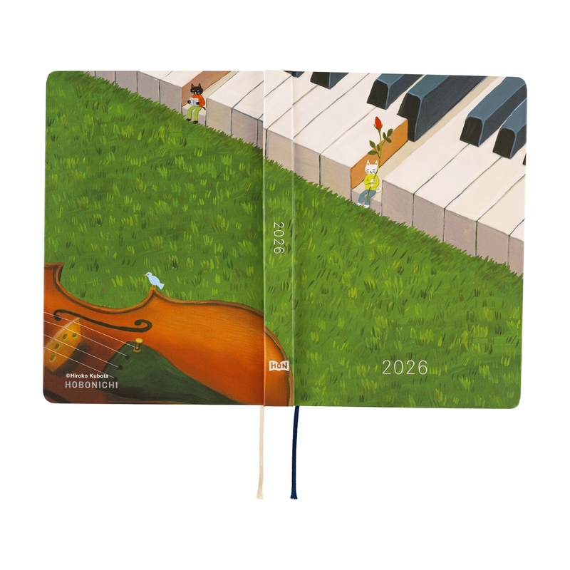 Hobonichi Hobonichi Hon A6 Hiroko Kubota: Waiting on the Chord Agenda 2026 Giornaliera