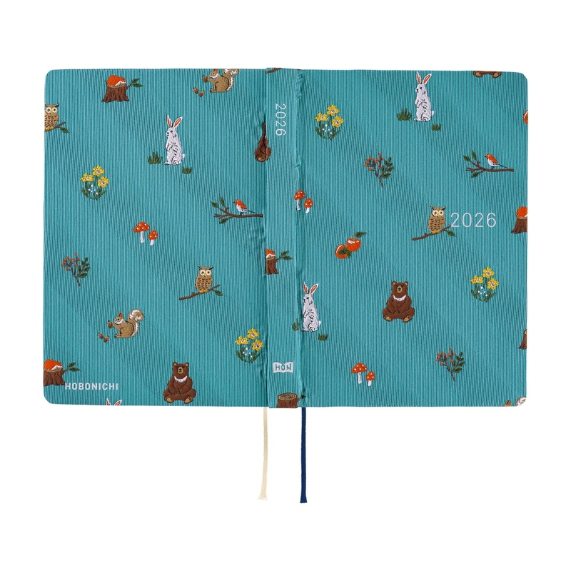 Hobonichi Hobonichi Hon A6 2026 Bow & Tie: In the Forest