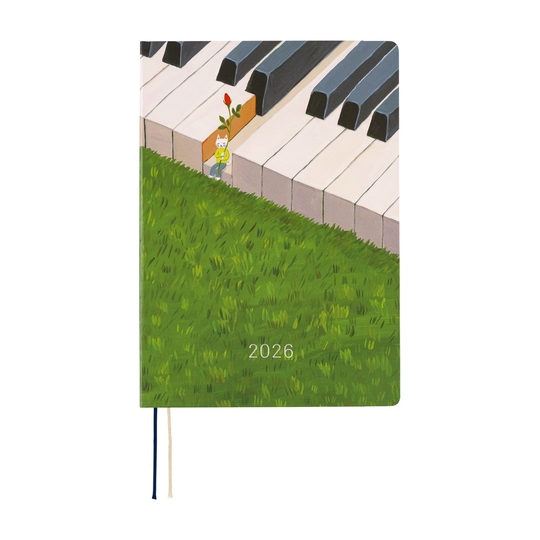 Hobonichi Hon A5 Hiroko Kubota: Waiting on the Chord Agenda 2026 Giornaliera