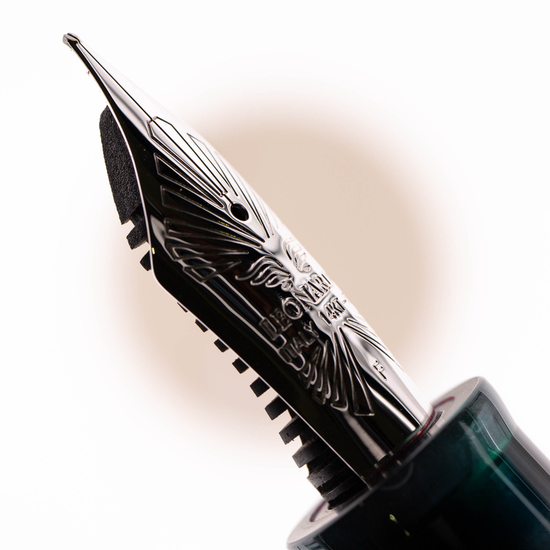 Leonardo Officina Italiana Leonardo Furore Fountain Pen Acque Ambrate & Rhodium 14k