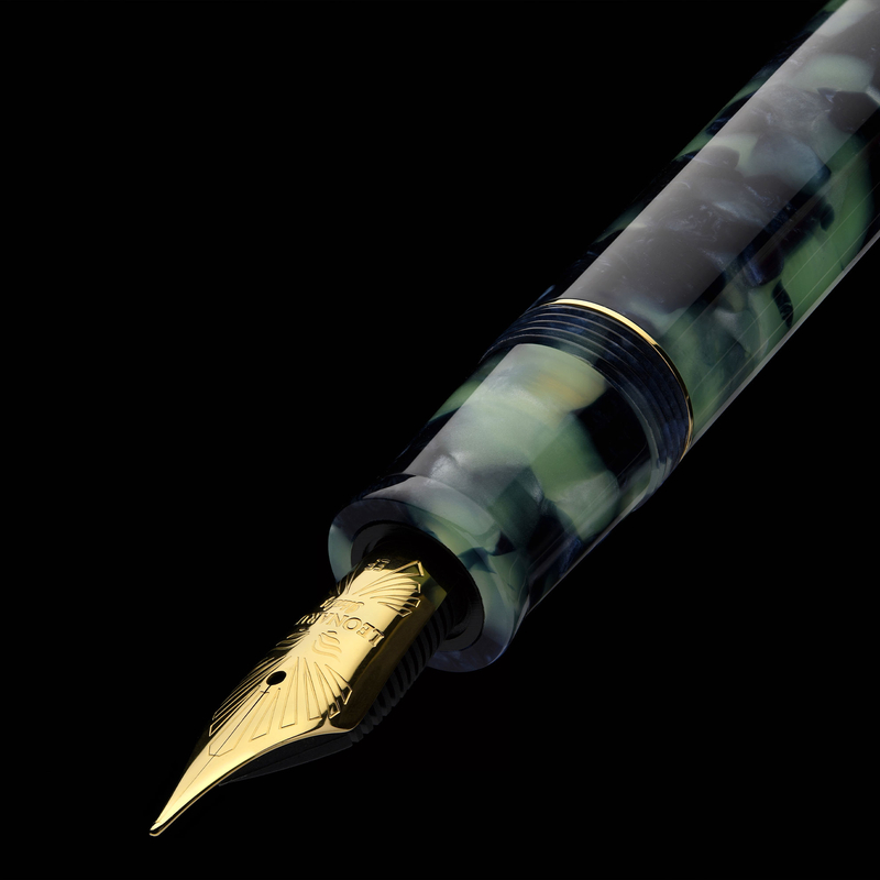 Leonardo Officina Italiana Leonardo Furore Penna Stilografica Fiordo di Furore & Oro 14k