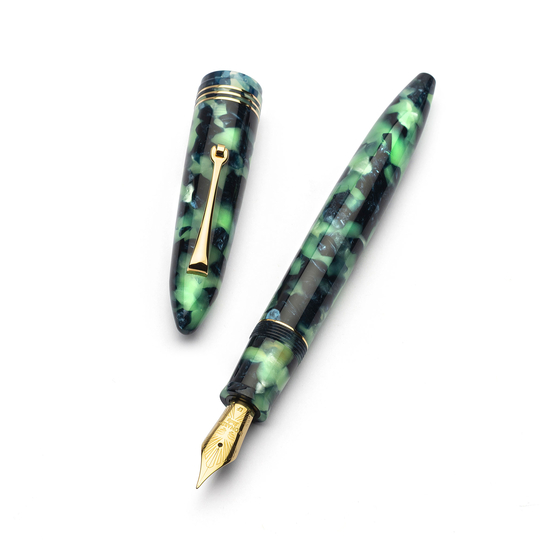 Leonardo Furore Fountain Pen Fiordo di Furore & Gold 14k