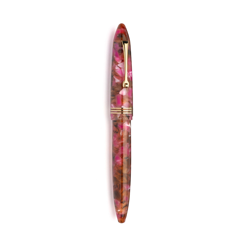 Leonardo Officina Italiana Leonardo Furore Fountain Pen Lampone Selvatico & Gold