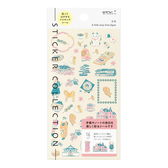 Midori Stickers Japanese Motifs