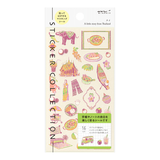 Midori Stickers Thai Motifs