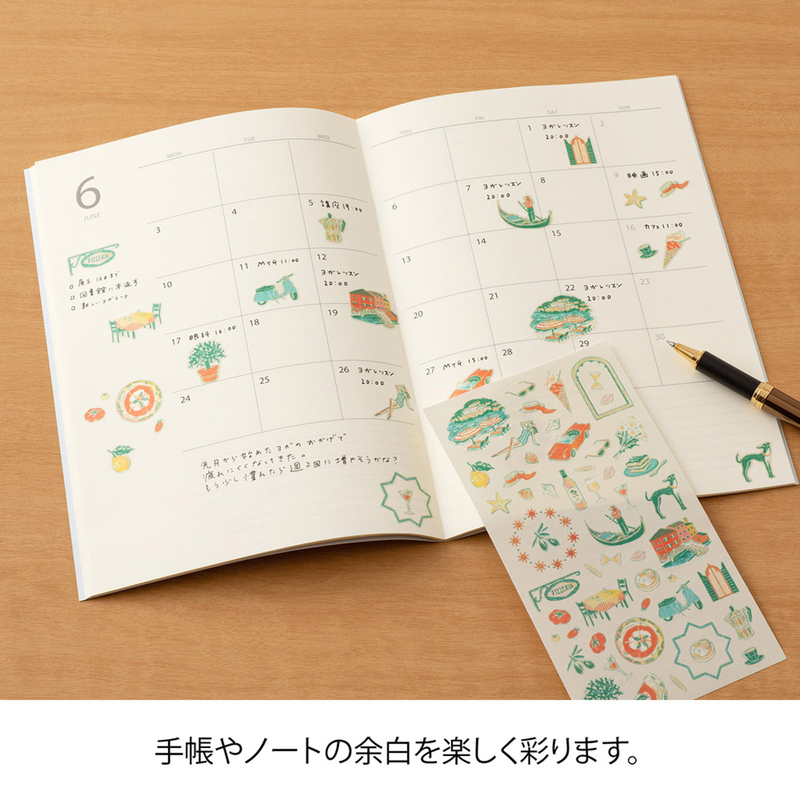 Midori Midori Stickers Italian Motifs