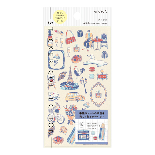 Midori Stickers French Motifs
