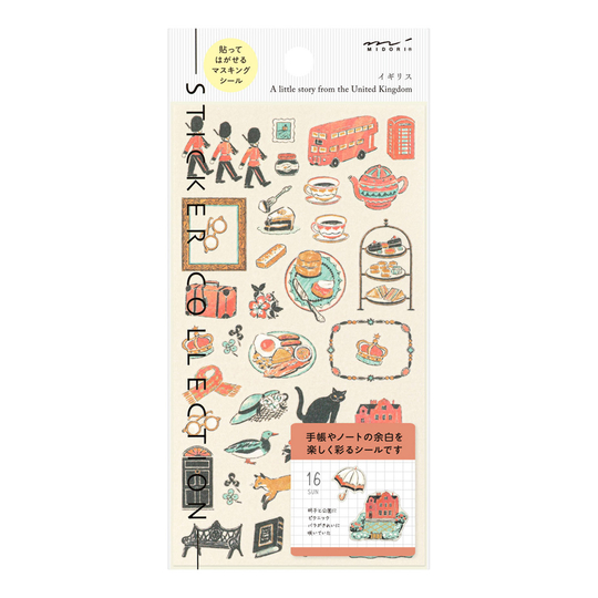 Midori Stickers British Motifs