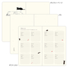 Midori Midori Book Style Diary 2026 Agenda Settimanale B6 Gatti Grigia
