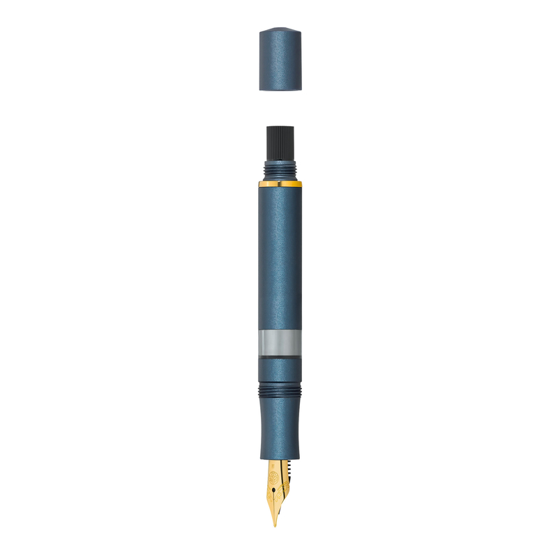 Kaweco Kaweco Sport Piston Filler Starter Set Penna Stilografica e Inchiostro Navy & Oro