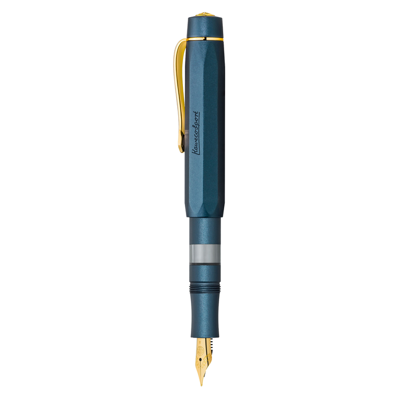 Kaweco Kaweco Sport Piston Filler Starter Set Penna Stilografica e Inchiostro Navy & Oro